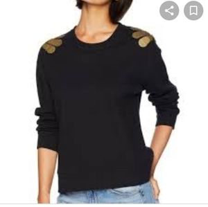 kenneth cole new york sweatshirt with gold coins